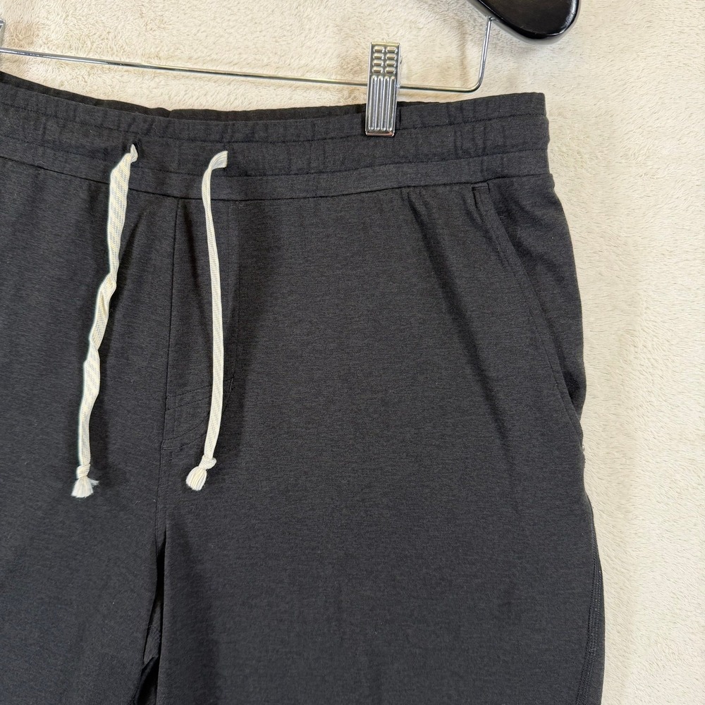 Vuori Mens Ponto Short Black Heather Athletic Lounge GYM Shorts Size L V344 - Picture 4 of 14